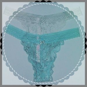 Blue and White Panties